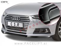 Audi A4 / B9 8W (15-19) / podaljšek sprednjega odbijača / črni (mat)
