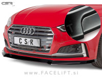 Audi A5 S line, S5 F5 (16- ) podaljšek sprednjega odbijača / črni mat