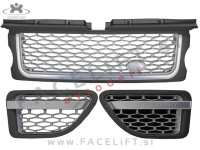 Land Rover Range Sport LS 06-09 maska in bočne mreže Silver Edition