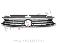 Maska črna kromirana VW Passat B8 14-19