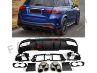 Mercedes GLE SUV V167 AMG Line 19- difuzor z nastavki za izpuh