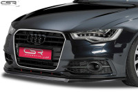 Podaljšek odbijača - splitter spredaj Audi A6 C7 S-Line 11-14 ČRNA MAT