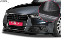 Podaljšek odbijača - splitter spredaj Audi A6 C7 S-Line / S6 11-14 ČRN