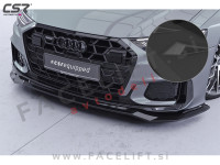 Podaljšek sprednjega odbijača črni mat strukturni Audi A6 S6 S line C8