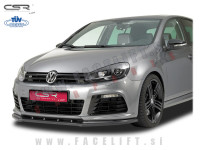 Podaljšek sprednjega odbijača črni mat strukturni VW Golf 6 R 08-12