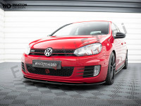 Podaljšek sprednjega odbijača V.2 črni sijaj VW Golf 6 GTI 08-12