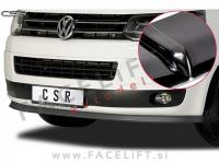 VW T5 / (09-15) / podaljšek sprednjega odbijača / črni (sijaj)