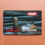 Mobi kartica, 1000 SIT, Reglja Anas querquedula