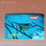 Mobi kartica, 5000 SIT, Plavček Parus caeruleus