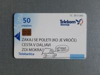 Telekartica,Telekom Slovenije.Voda na cesti
