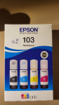 Epson 103 komplet flašk (vsake barve še po ~15 ml)
