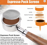 58mm PROFESSIONAL BARISTA Coffee Puck Screen pro iz nerjavečega jekla
