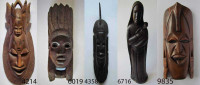 Afriška figura in maska iz težkega eksotičnega lesa