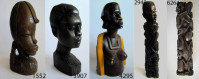 Afriške figurice iz eksotičnega lesa