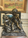 Auguste Moreau (1834 -1917) bronasti kip " Putto". Podpisan.