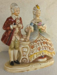 baročna porcelanasta figura - dama in gospod