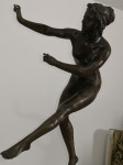 Bron kip goli akt podpisan,signiran,bronast kip,ART DECO