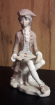 Porcelanasta figura, mladenič z mandolino, Casades Španija