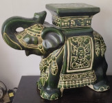 skulptura velikega slona v keramiki - majolika