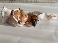 STAR,REDEK,KERAMIČEN KIPEC,ŽENSKA V  NARODNI NOŠI,GLINA,NARODNA NOŠA