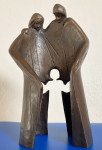 Sveta družina Brezje kip iz brona - umetniški izdelek - umetnina