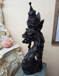 Velik starinski leseni kip Naga iz Kitajske