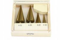 SET 4X HSS KONUSNIH SVEDROV STOŽEC, SMREKICA 4-32MM – POVRTALA