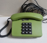 Retro zelen klasični telefon