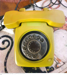 RETRO BAKELITNI TELEFON - zelen