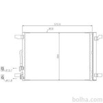 Kondenzator klime 13C2K8C1 - Audi A3 12-