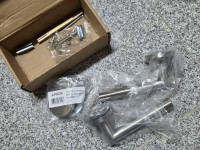 Vratna kljuka APECS H-0204 INOX – cilinder (2 kompleta)