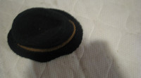 Ženski črn klobuk-pleten, velikost univerzalna