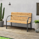 Elegantna vrtna klop Michel za 2 osebi iz lesa - 120 x 62 x 82 cm