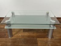 Klubska mizica | steklena | 110x65x43