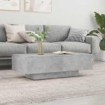 vidaXL Klubska mizica betonsko siva 100x49,5x31 cm inženirski les