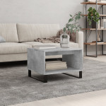vidaXL Klubska mizica betonsko siva 60x50x40 cm inženirski les
