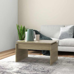 vidaXL Klubska mizica sonoma hrast 68x50x38 cm iverna plošča