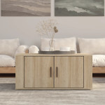 vidaXL Klubska mizica sonoma hrast 80x50x36 cm inženirski les