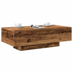 vidaXL Klubska mizica starinski les 100x49,5 x31 cm inženirski les
