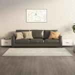 vidaXL Klubske mizice s kovinskimi nogami 2 kosa bele 50x50x40 cm