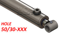 hidravlični cilinder 50/30 HOLE hod od 100 do 1000mm