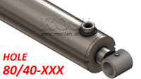 hidravlični cilinder 80/40 HOLE hod od 100 do 1000mm