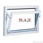 Hlevsko okno PVC 100×80 K&V Systems