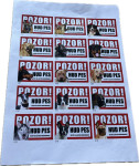 PVC opozorilne table – razna opozorila