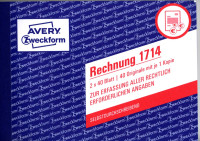 Blok za pisanje računov v nemškem jeziku