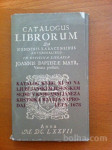 CATALOGUS LIBRORUM