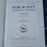 Dom in svet letnik 1916 Izidor Cankar