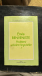 Emile Benveniste - Problemi splošne lingvistike l