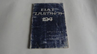 FIAT ZATAVA 124 - NAVODILA ZA UPORABO