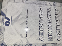 Metode za analizo vrednostnih papirjev  Aleksander Šimon